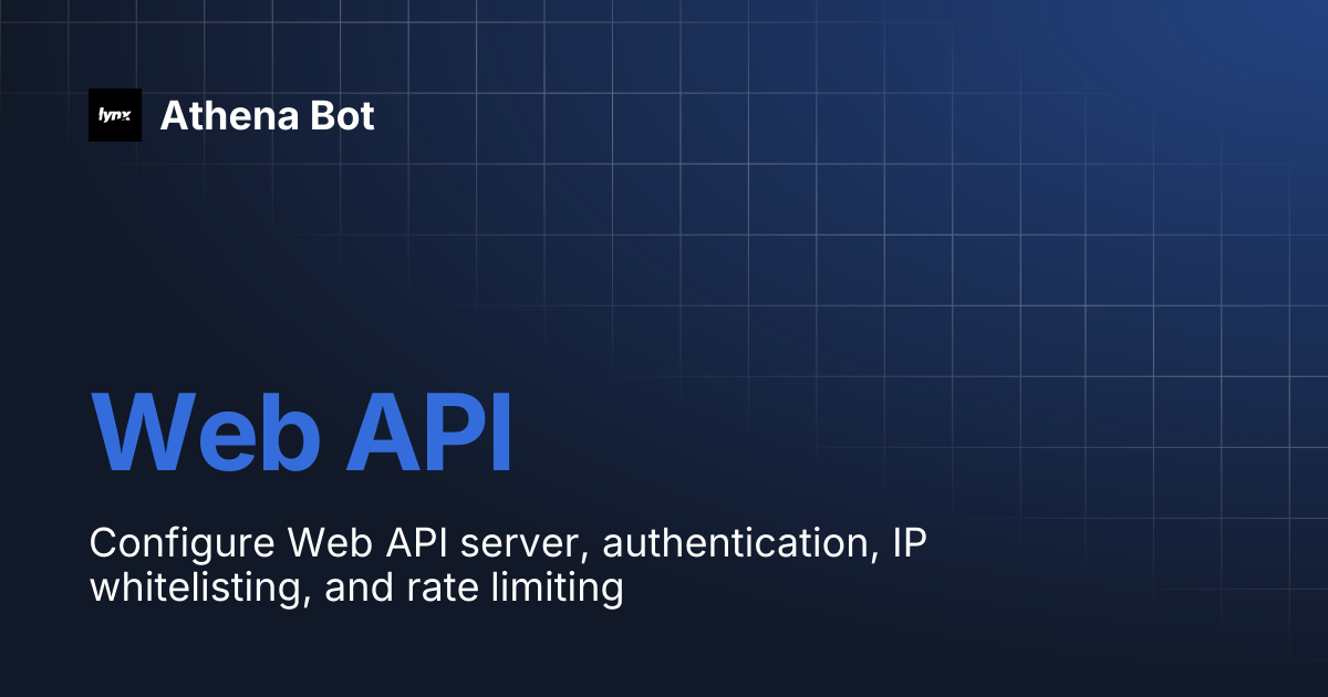 Web API | Athena Bot